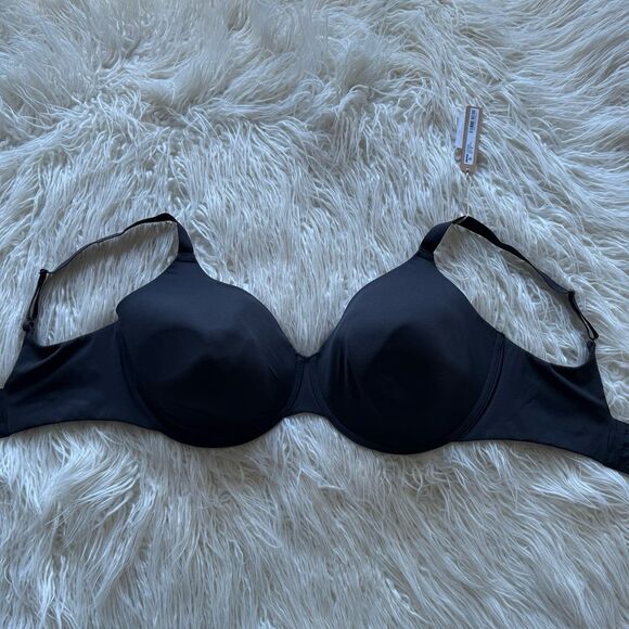 Skims Fits Everybody T-Shirt Bra Onyx Size 38H - Picture 1 of 8